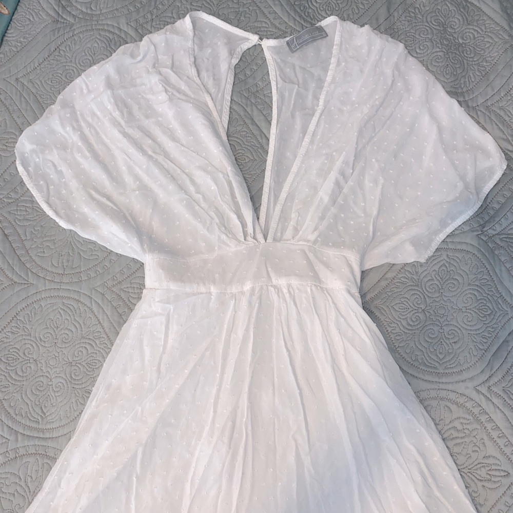 Boutique White Flowy Dress